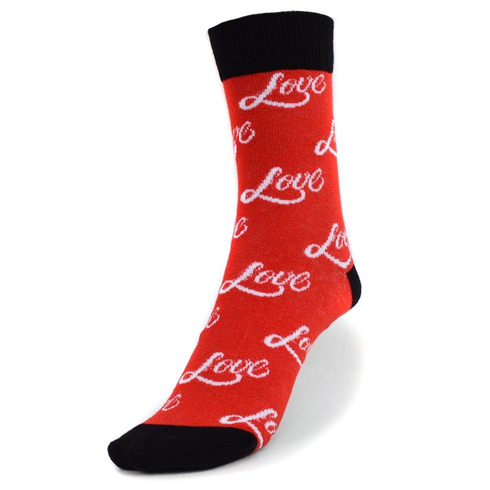 Women's Love Novelty Socks Red